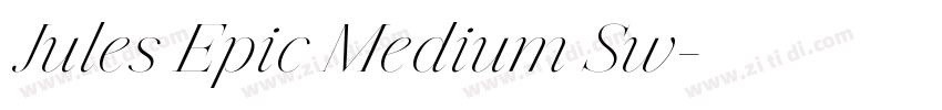 Jules Epic Medium Sw字体转换